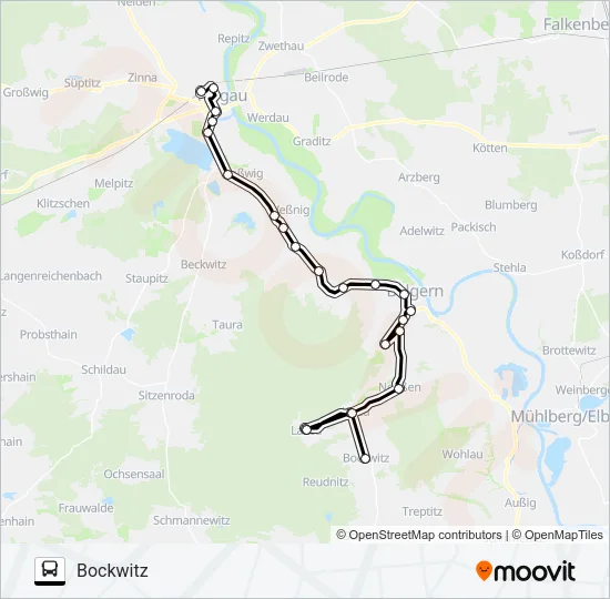 764 Bus Line Map