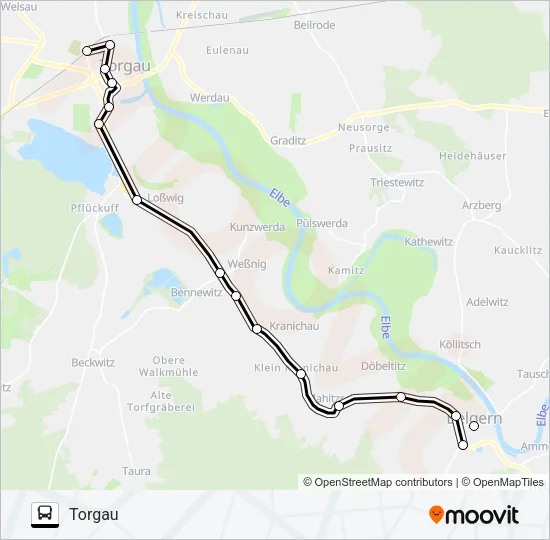 764 Bus Line Map