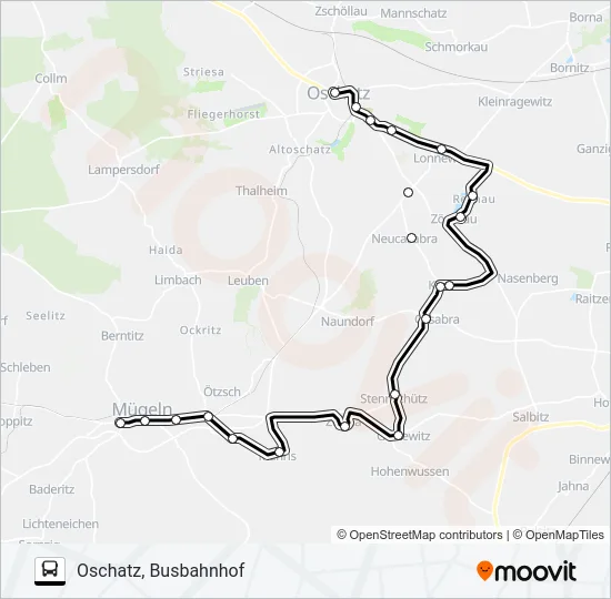 815 Bus Line Map