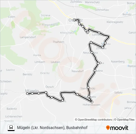 815 Bus Line Map