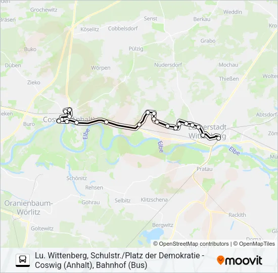 366 Bus Line Map