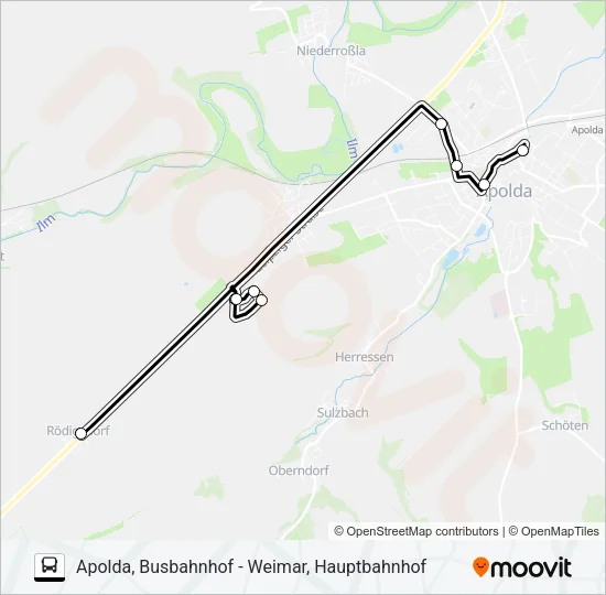 281 Bus Line Map