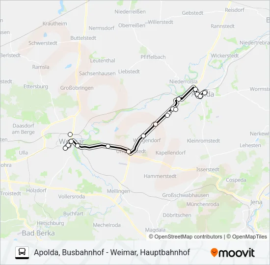281 Bus Line Map