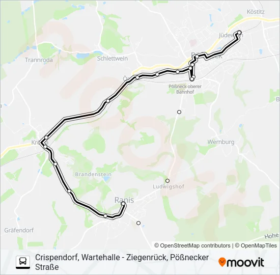 966 Bus Line Map
