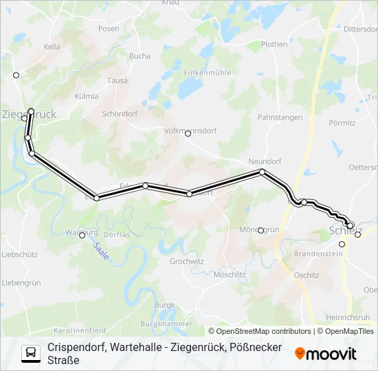 966 Bus Line Map