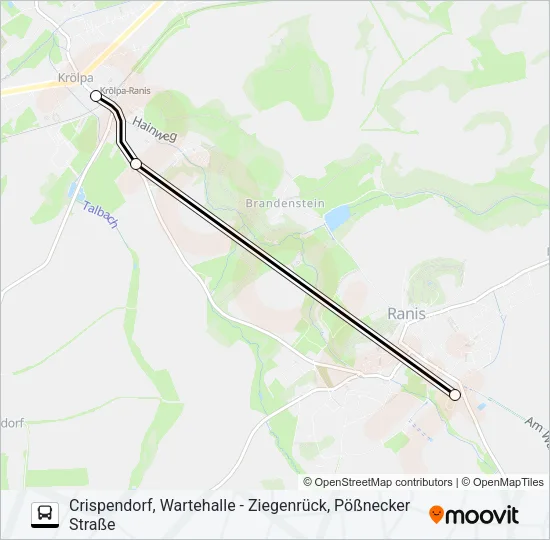 Buslinie 966 Karte