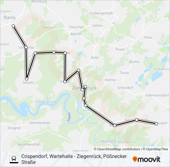 966 Bus Line Map