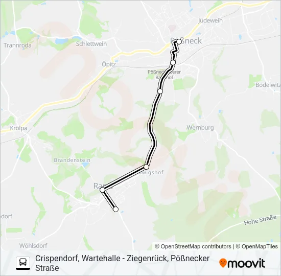 966 Bus Line Map