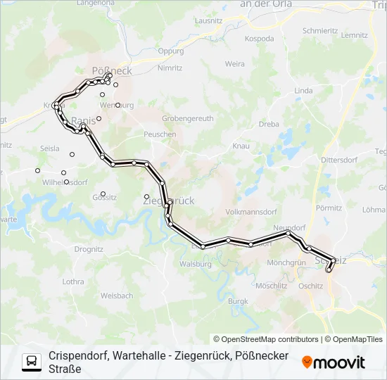 966 Bus Line Map