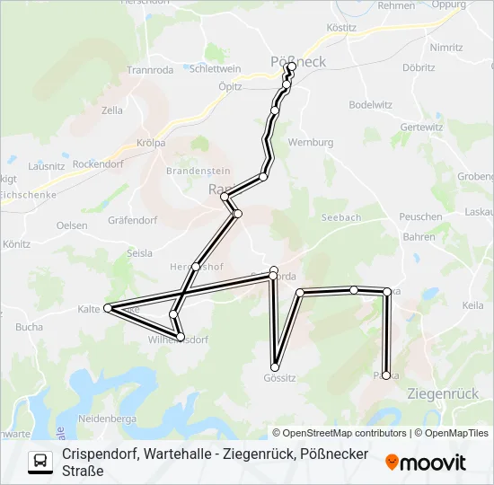 966 Bus Line Map