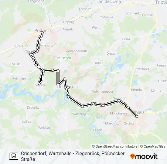 966 Bus Line Map