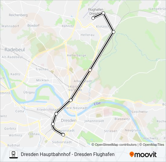 s2 Route: Fahrpläne, Haltestellen & Karten - Dresden Hauptbahnhof ...