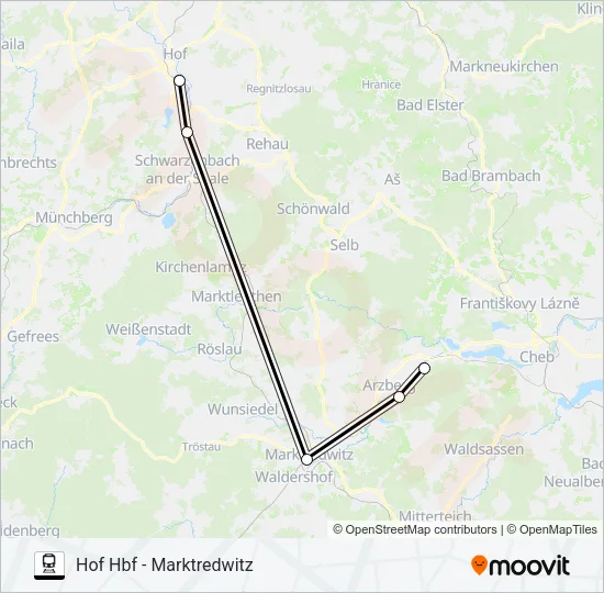 RE33 Train Line Map