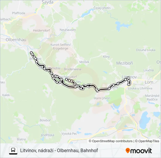 521 Bus Line Map