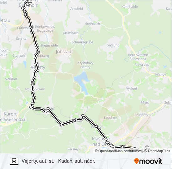Автобус 590: карта маршрута