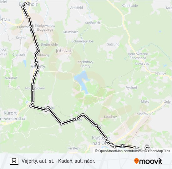 Автобус 590: карта маршрута