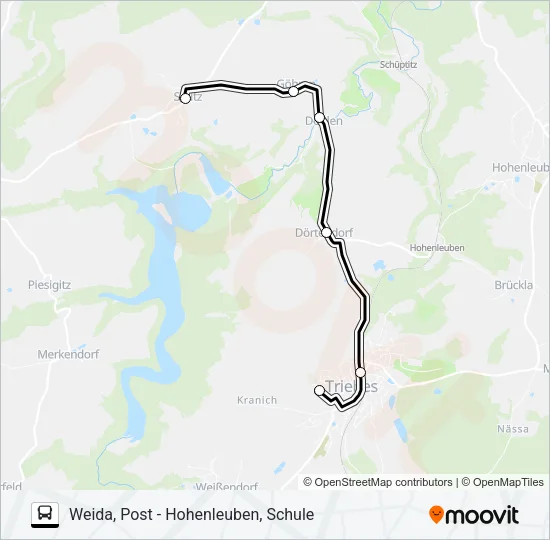 34 Bus Line Map
