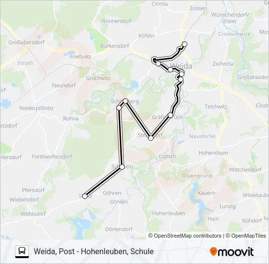 34 Bus Line Map