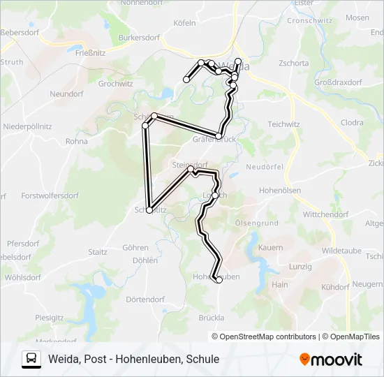 34 Bus Line Map