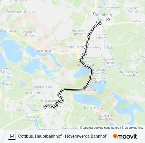 Автобус 800: карта маршрута