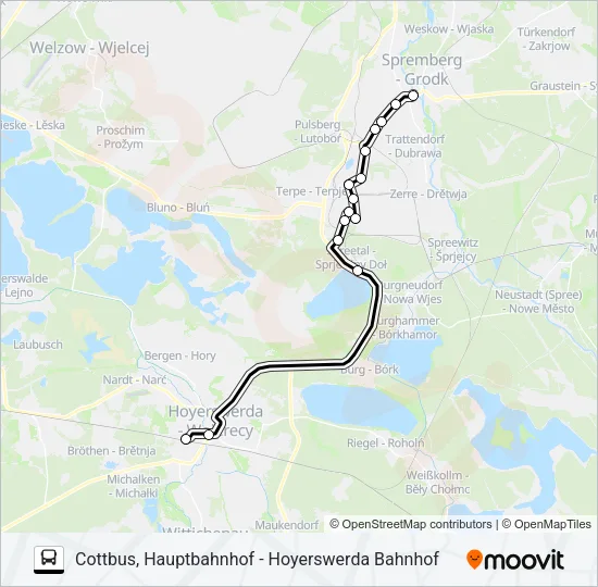 Автобус 800: карта маршрута
