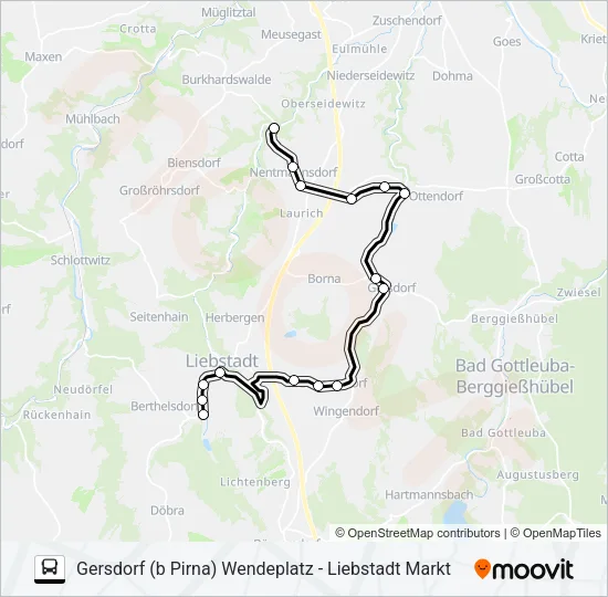207B Bus Line Map
