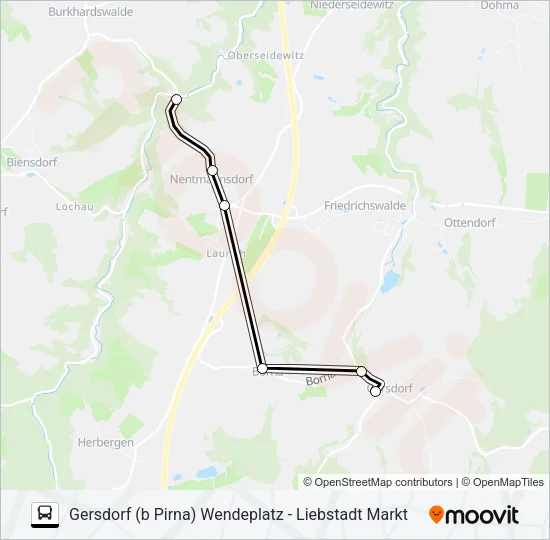 207B Bus Line Map