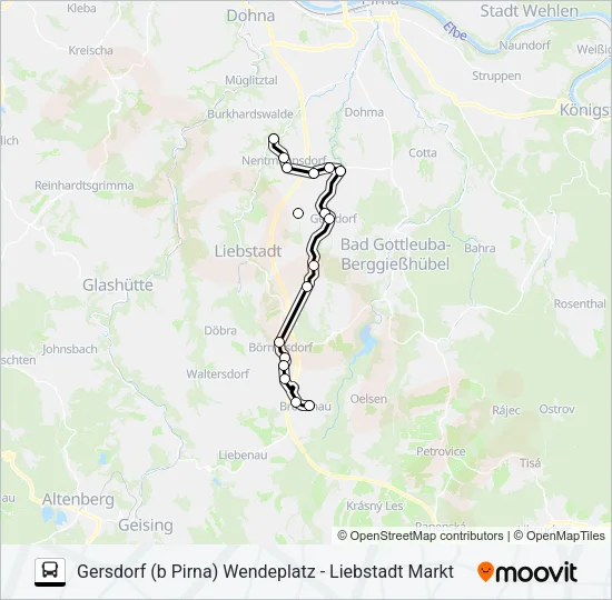 207B Bus Line Map