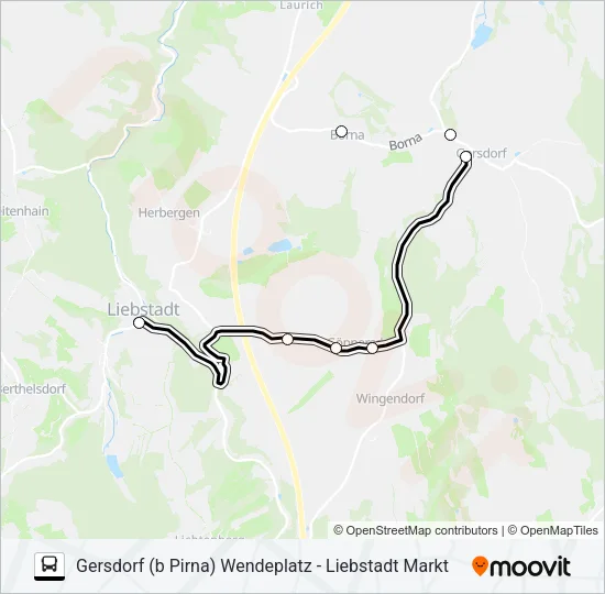 207B Bus Line Map