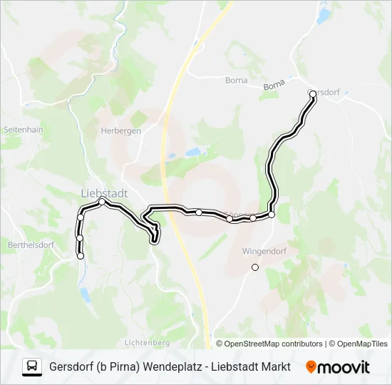 207B Bus Line Map
