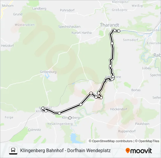 343 Bus Line Map