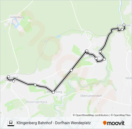 343 Bus Line Map