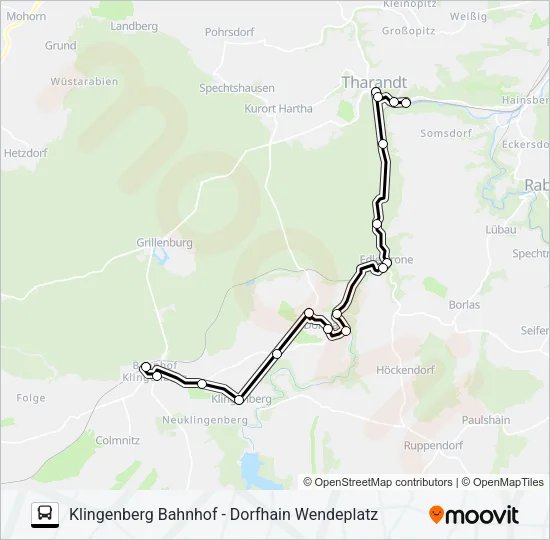 343 Bus Line Map