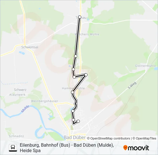 232 Bus Line Map
