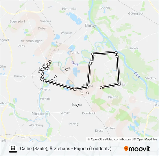 136 Bus Line Map