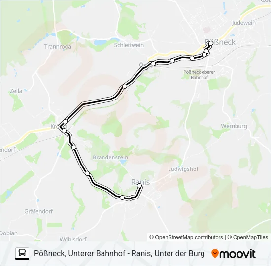 966 Bus Line Map