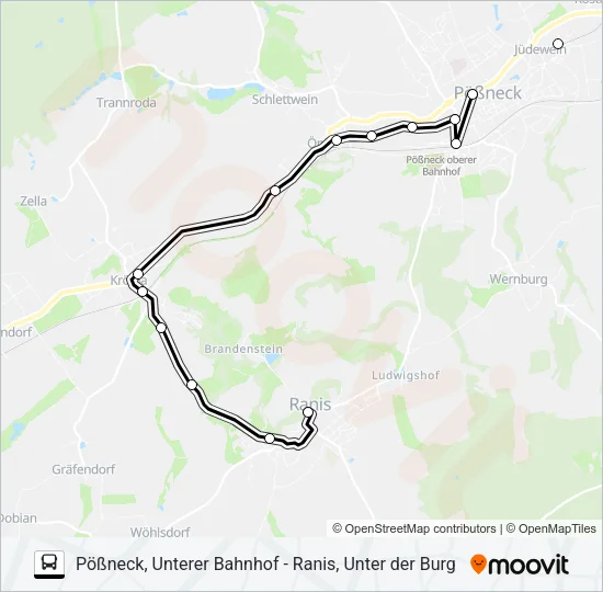 966 Bus Line Map