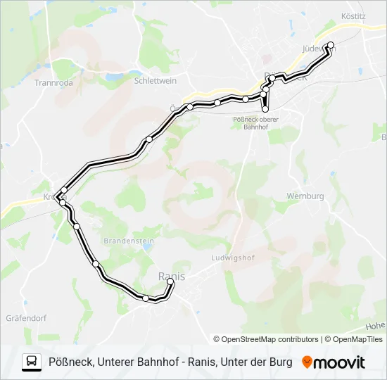 966 Bus Line Map