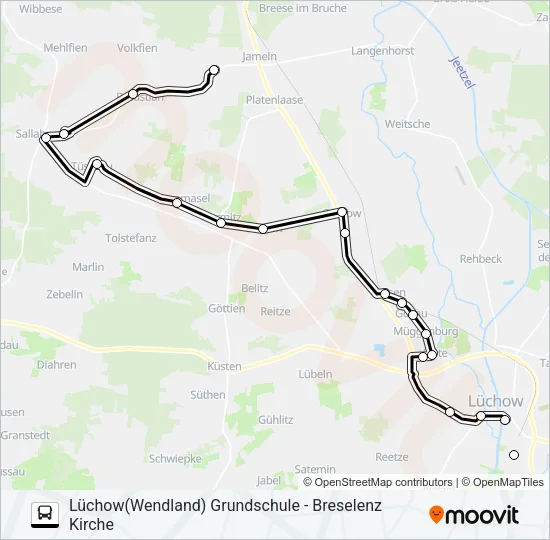 8002 Bus Line Map