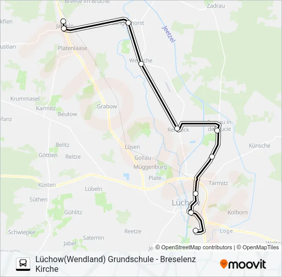 8002 Bus Line Map