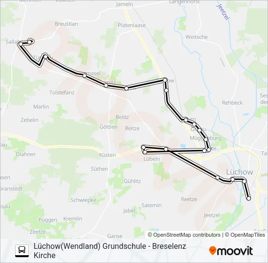 8002 Bus Line Map