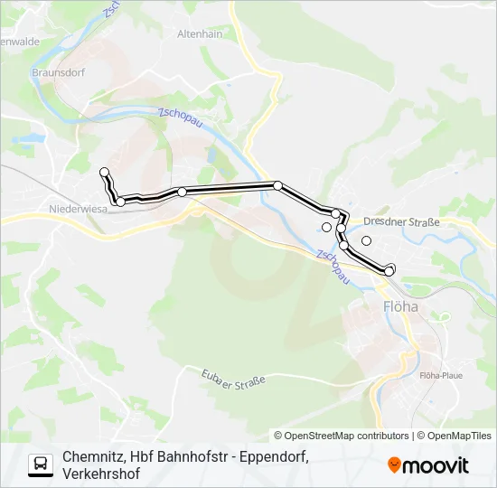 705 Bus Line Map