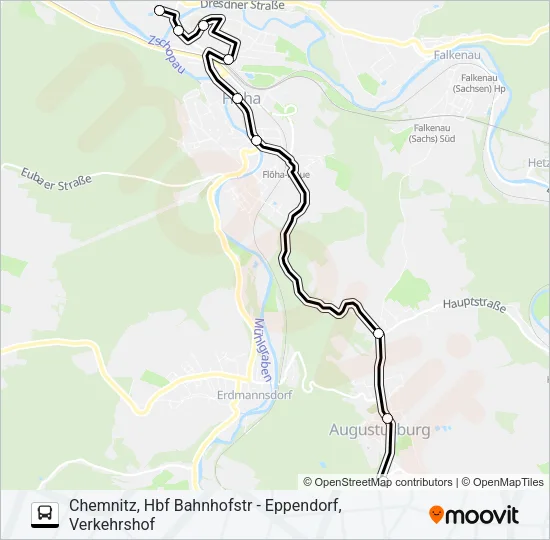 705 Bus Line Map