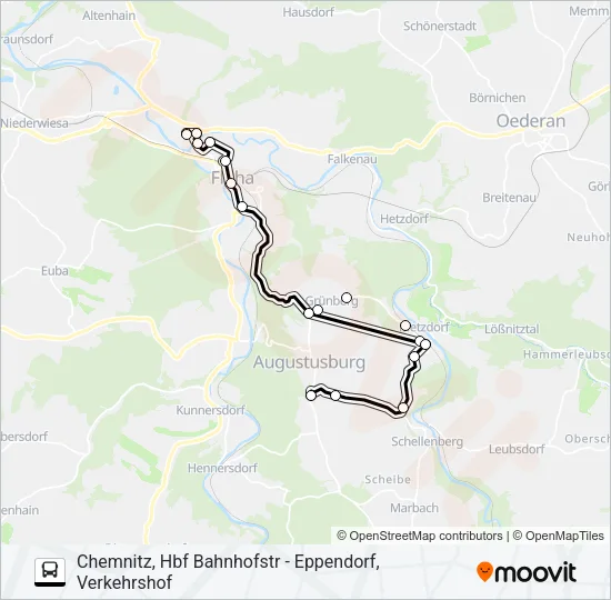 705 Bus Line Map