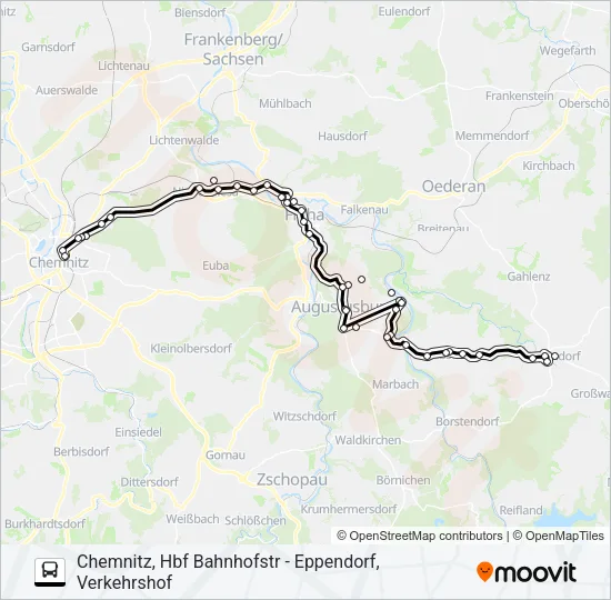705 Bus Line Map