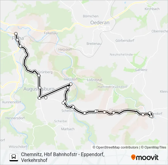 705 Bus Line Map