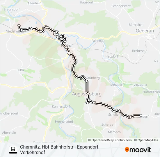 705 Bus Line Map