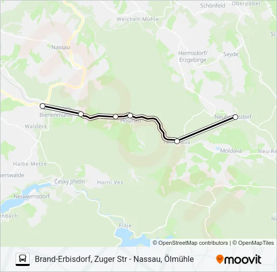 733 Bus Line Map