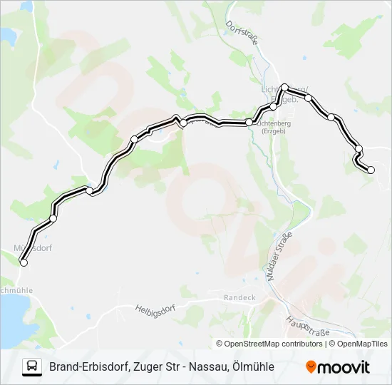733 Bus Line Map