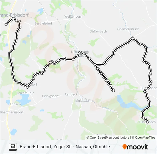 733 Bus Line Map